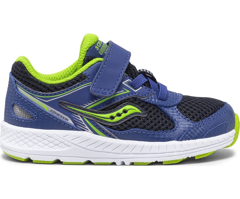 Blue / Green Kids' Saucony Cohesion 14 A/C Jr. Sneakers | 2869-OCPMU