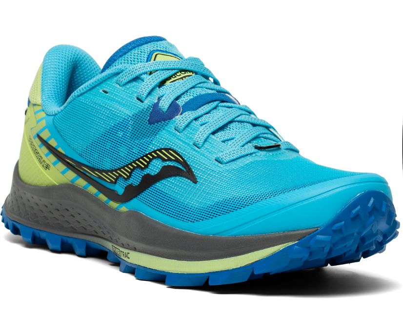 Blue / Green Women's Saucony Peregrine 11 Trail Running Shoes | 2619-CDJBI