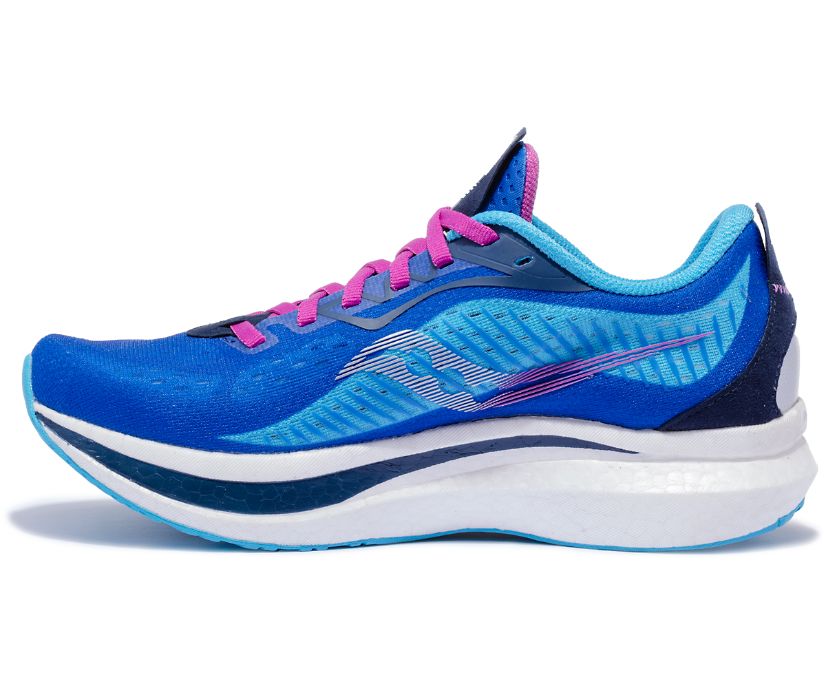 Blue / Pink Women's Saucony Endorphin Speed 2 Running Shoes | 3910-OIZHF