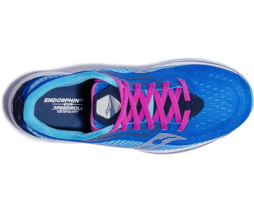 Blue / Pink Women's Saucony Endorphin Speed 2 Running Shoes | 3910-OIZHF