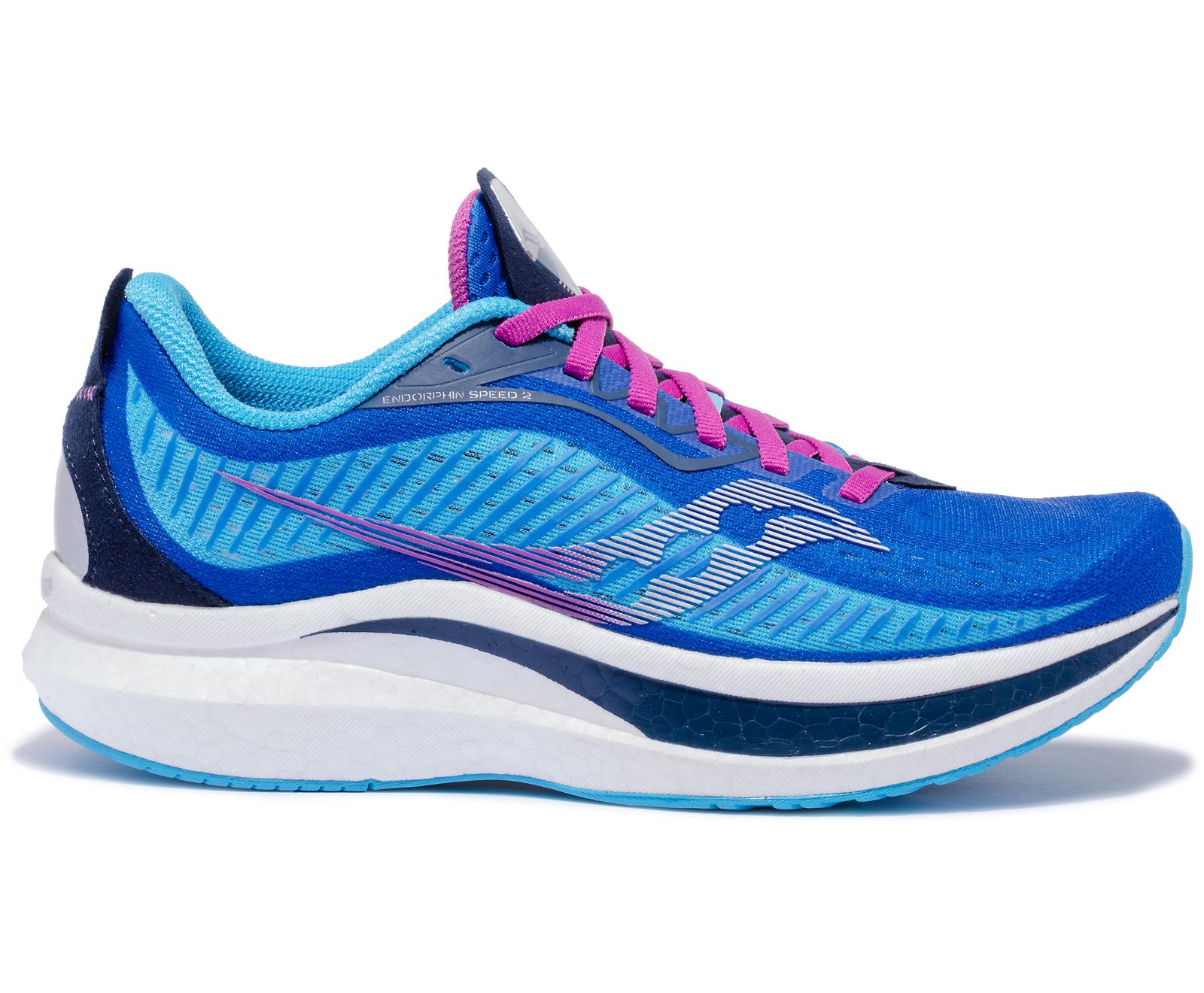 Blue / Pink Women\'s Saucony Endorphin Speed 2 Running Shoes | 3910-OIZHF