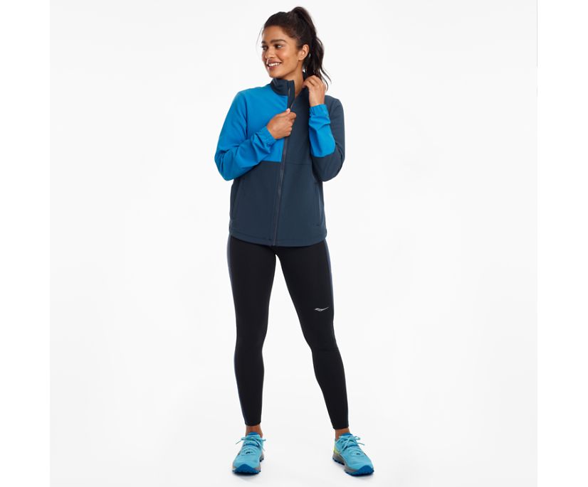 Blue Women's Saucony Bluster Jackets | 4385-AWFQC