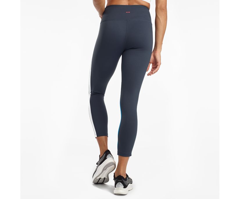 Blue Women's Saucony Fortify Crop Pants | 2830-UXDMY