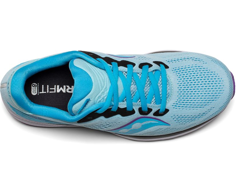 Blue Women's Saucony Ride 14 Running Shoes | 2183-TIJNX