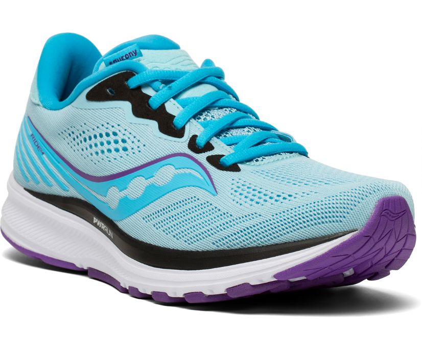 Blue Women's Saucony Ride 14 Running Shoes | 2183-TIJNX