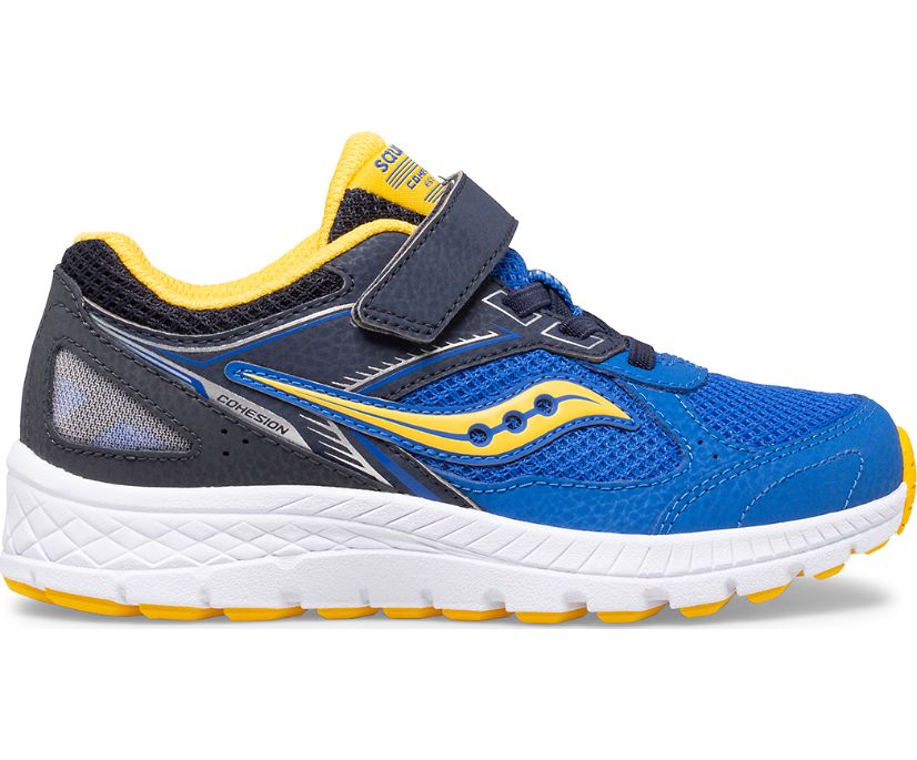 Blue / Yellow Kids' Saucony Cohesion 14 A/C Sneakers | 8967-YNSWM