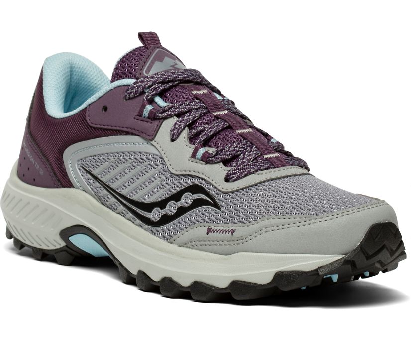 Burgundy / Grey Women's Saucony Excursion Tr15 Trail Running Shoes | 9614-XGEOT