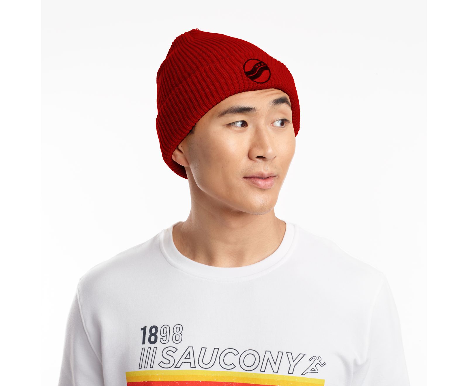 Burgundy Men\'s Saucony Rested Beanies | 3520-WMYVP