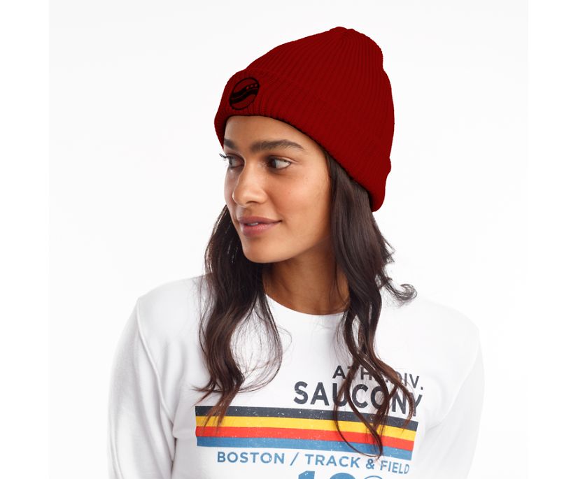 Burgundy Women's Saucony Rested Beanies | 2508-BUJKD