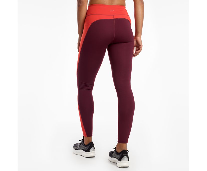 Burgundy Women's Saucony Solstice 2.0 Pants | 7903-DNFZO