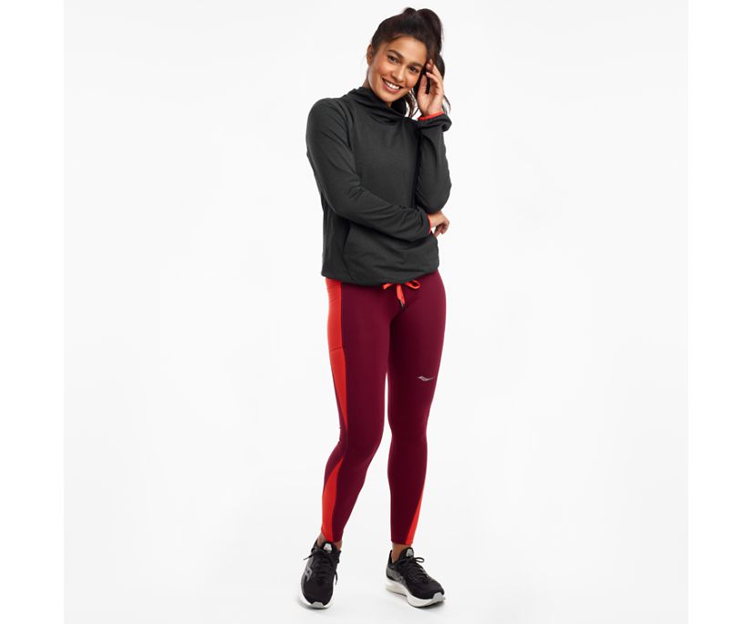 Burgundy Women's Saucony Solstice 2.0 Pants | 7903-DNFZO