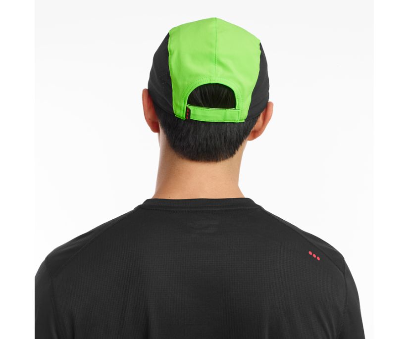 Green / Black Women's Saucony Outpace Hats | 0296-AUNIM