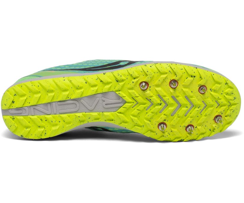 Green / Brown Women's Saucony Havok Xc 3 Flat Running Shoes | 6845-GVNHB