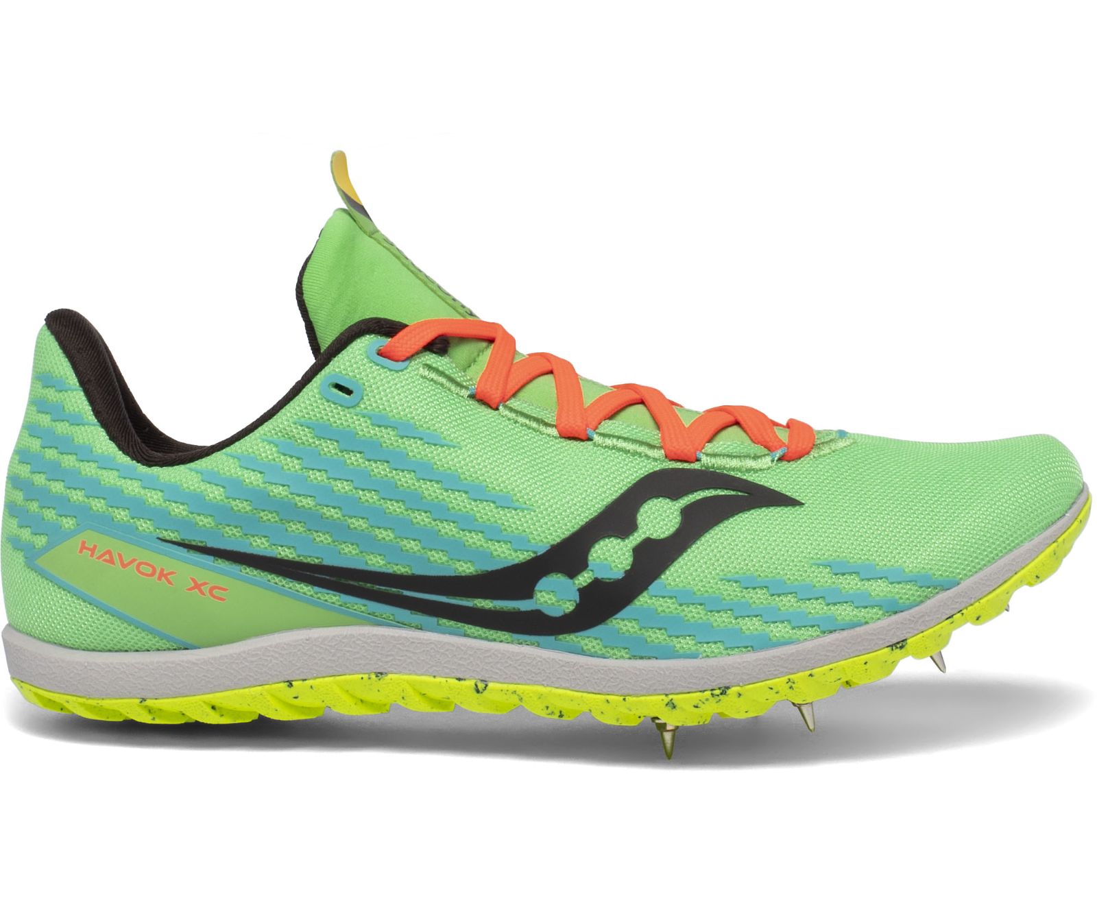 Green Men\'s Saucony Havok Xc 3 Flat Running Shoes | 2013-FIBQJ