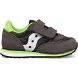 Grey / Black / Green Kids' Saucony Baby Jazz Hook & Loop Sneakers | 3250-QTFMY