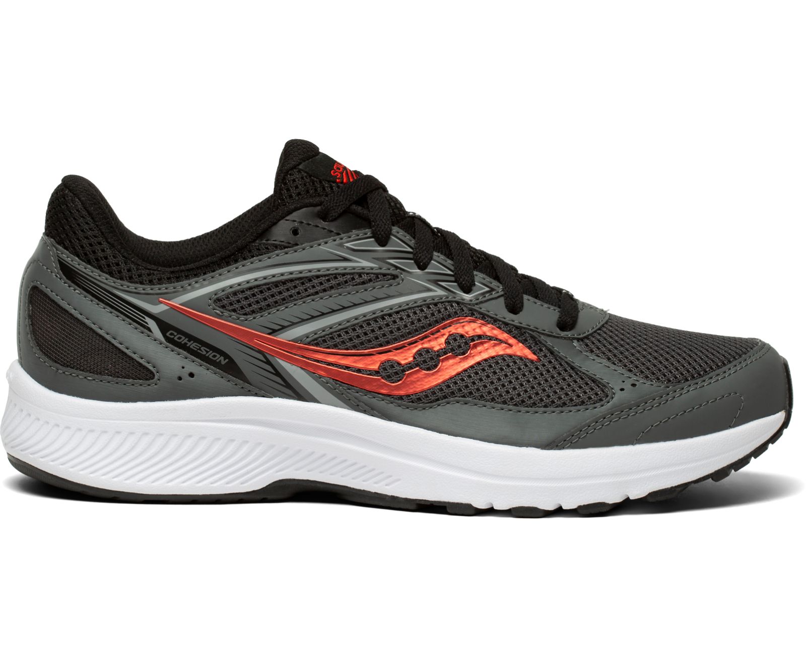 Grey / Black Men\'s Saucony Cohesion 14 Running Shoes | 6234-MRHYT