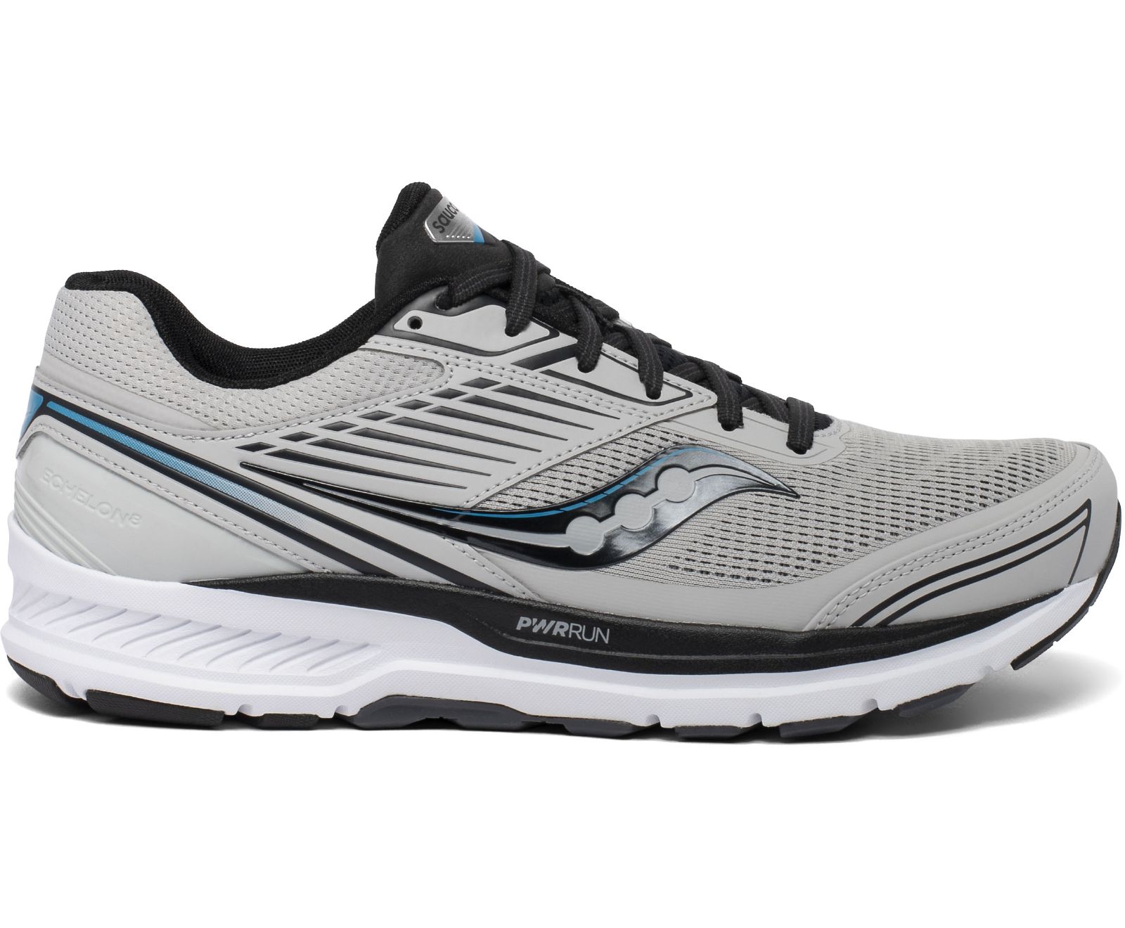 Grey / Black Men\'s Saucony Echelon 8 Running Shoes | 5823-GHUOY