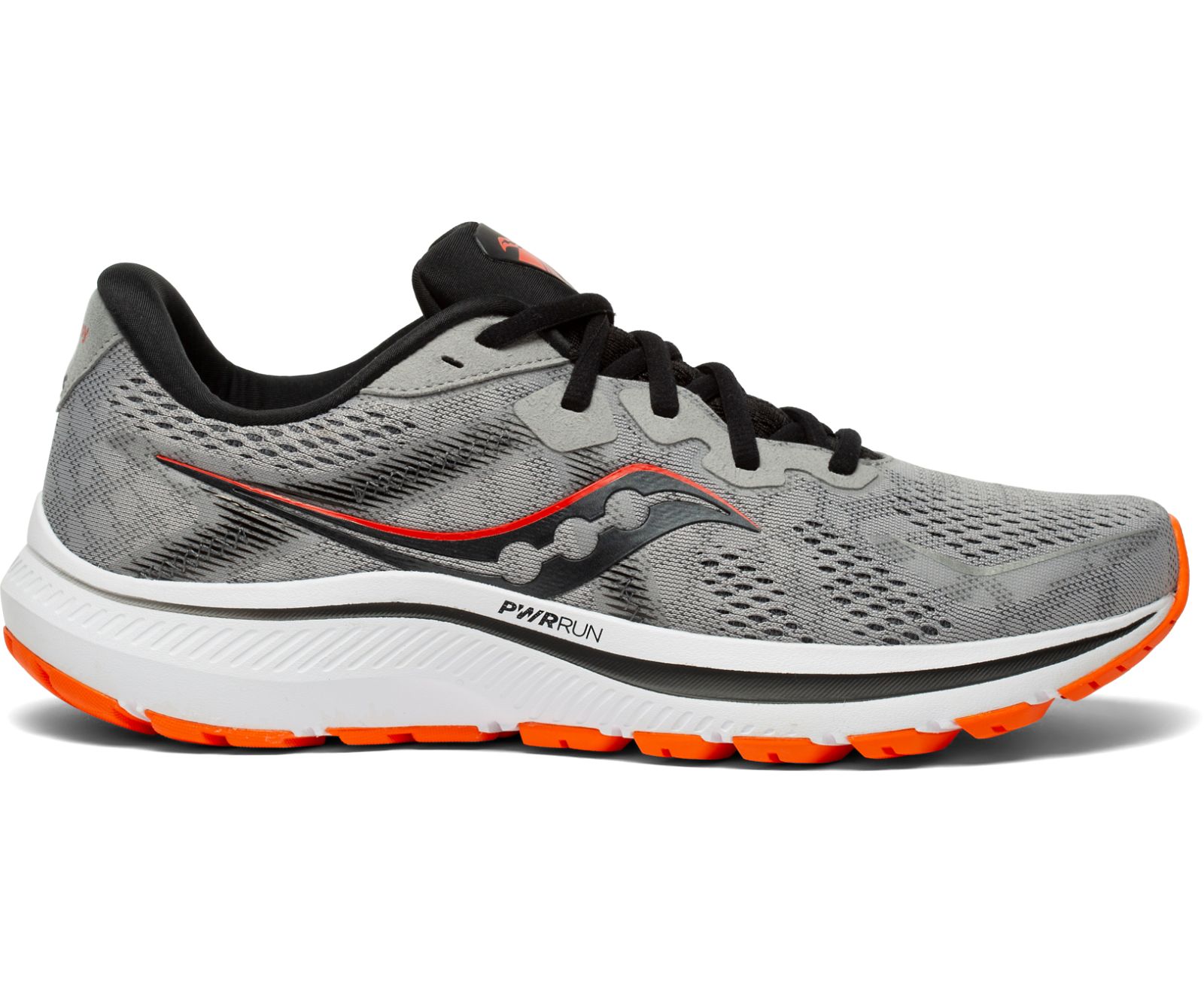 Grey / Black Men\'s Saucony Omni 20 Wide Running Shoes | 8319-JXUZQ