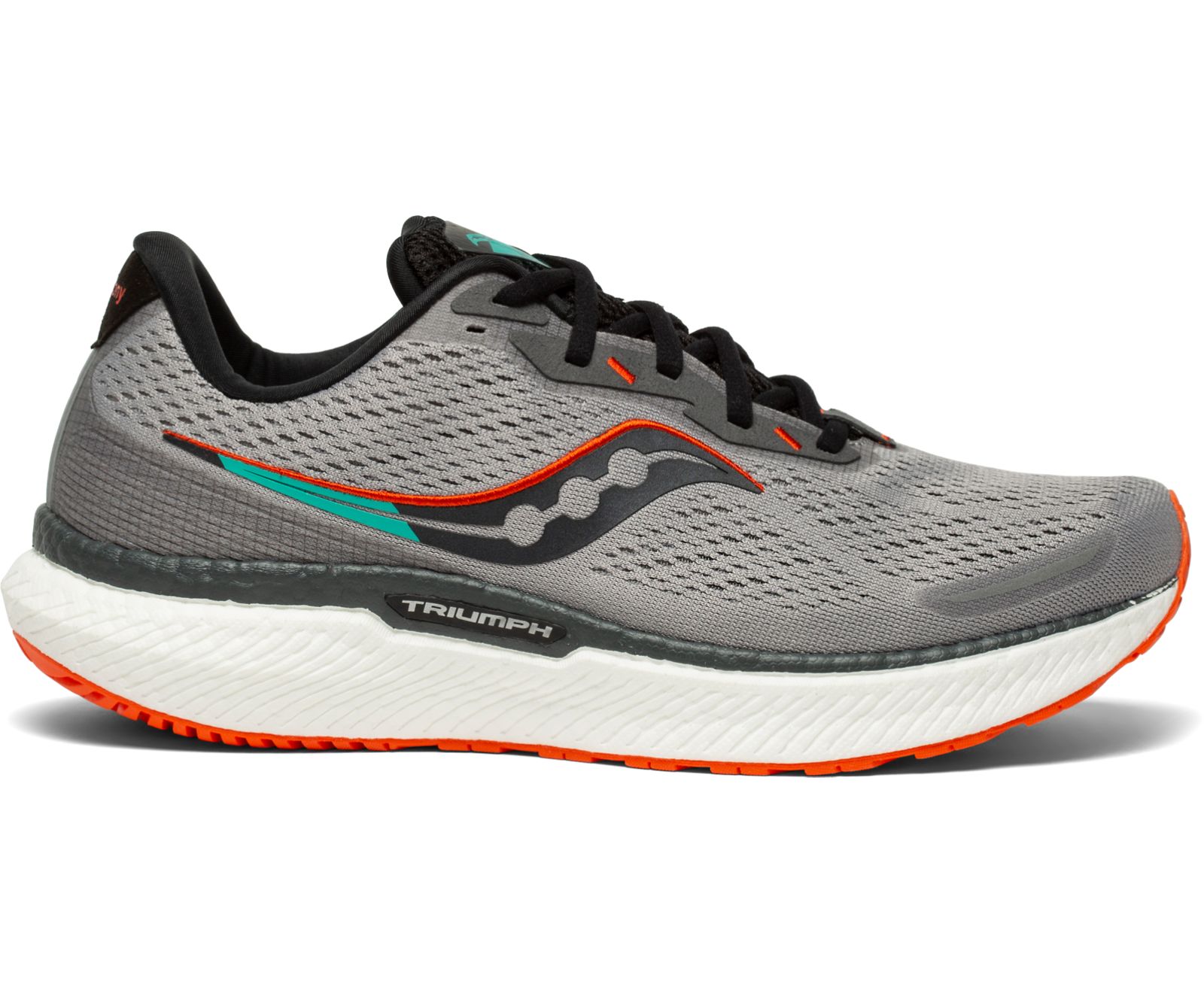 Grey / Black Men\'s Saucony Triumph 19 Wide Running Shoes | 9835-UAOFM