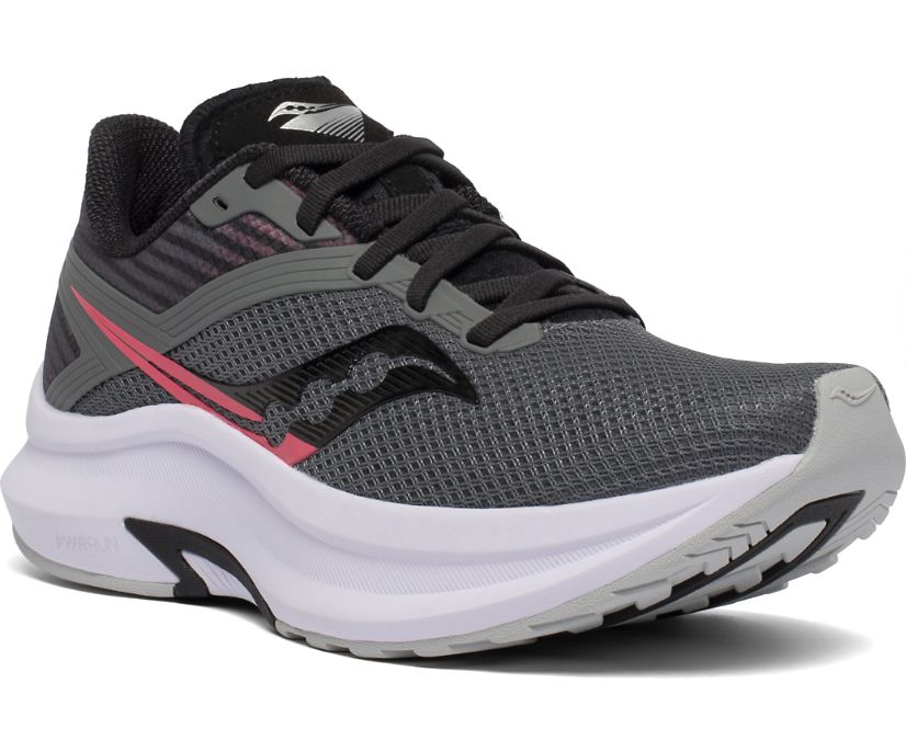 Grey / Black Women's Saucony Axon Running Shoes | 7104-KMINV