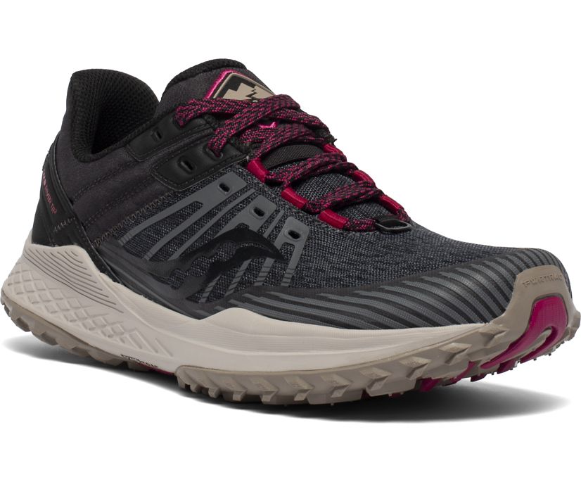 Grey / Black Women's Saucony Mad River Tr 2 Trail Running Shoes | 9038-KVMSO