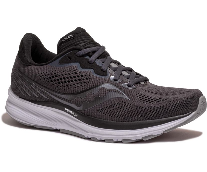 Grey / Black Women's Saucony Ride 14 Running Shoes | 1762-LMTBI