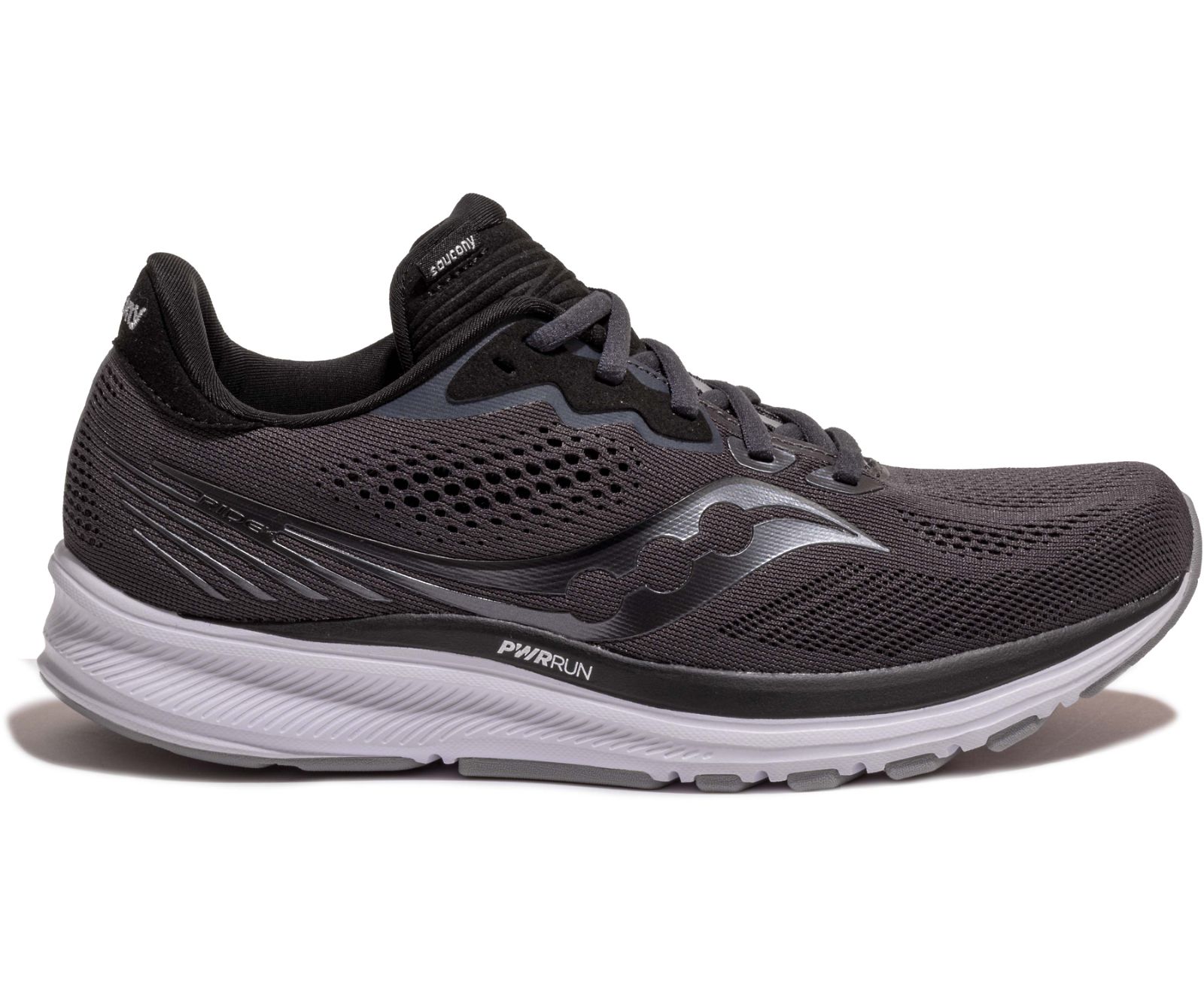 Grey / Black Women\'s Saucony Ride 14 Running Shoes | 1762-LMTBI