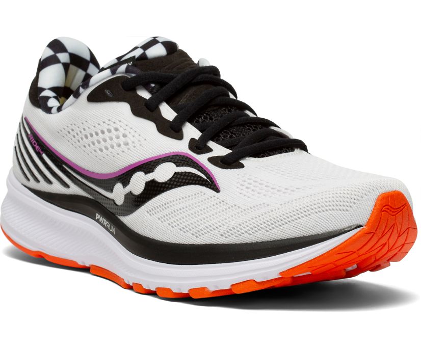 Grey / Black Women's Saucony Ride 14 Running Shoes | 9371-AXFZJ