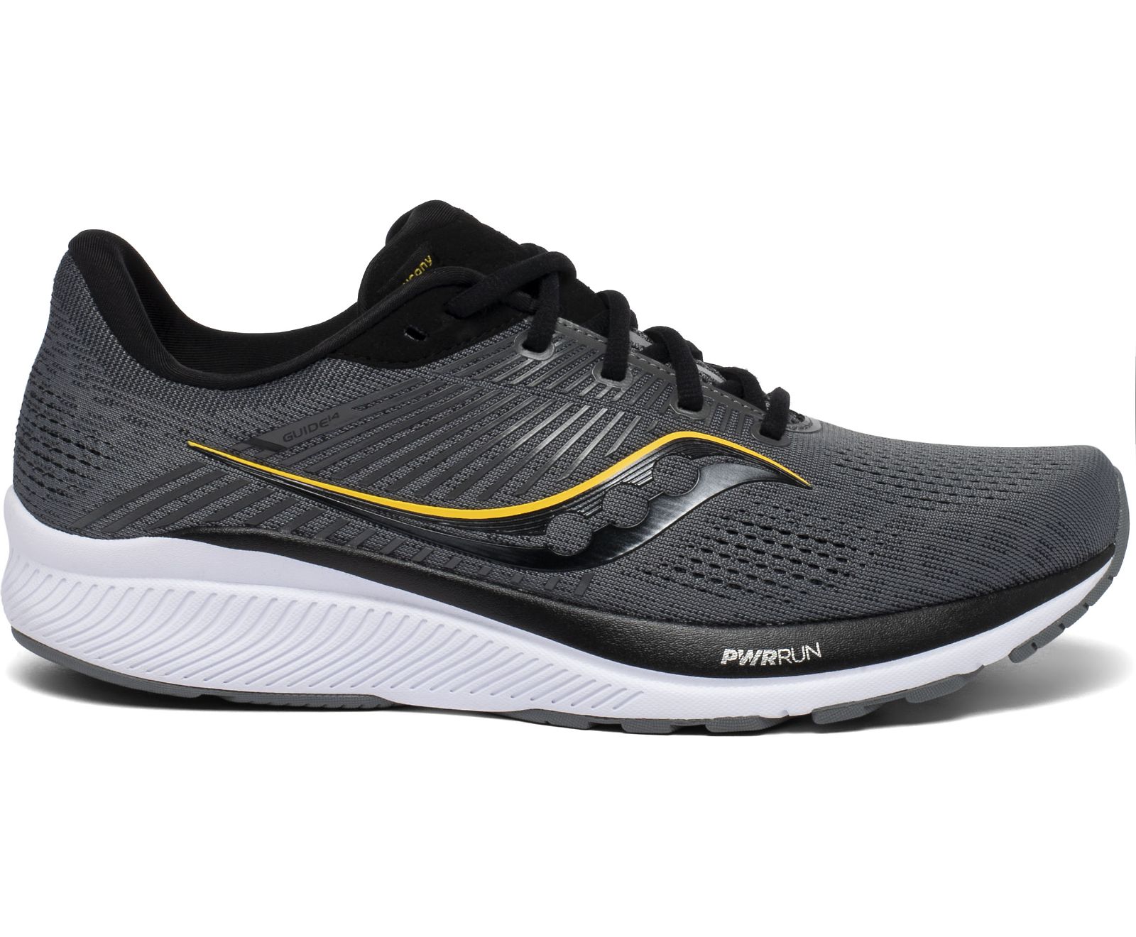 Grey / Gold Men\'s Saucony Guide 14 Running Shoes | 6495-DBJRO