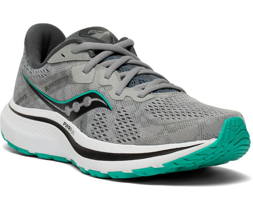 Grey / Mint Women's Saucony Omni 20 Running Shoes | 6741-DANUX