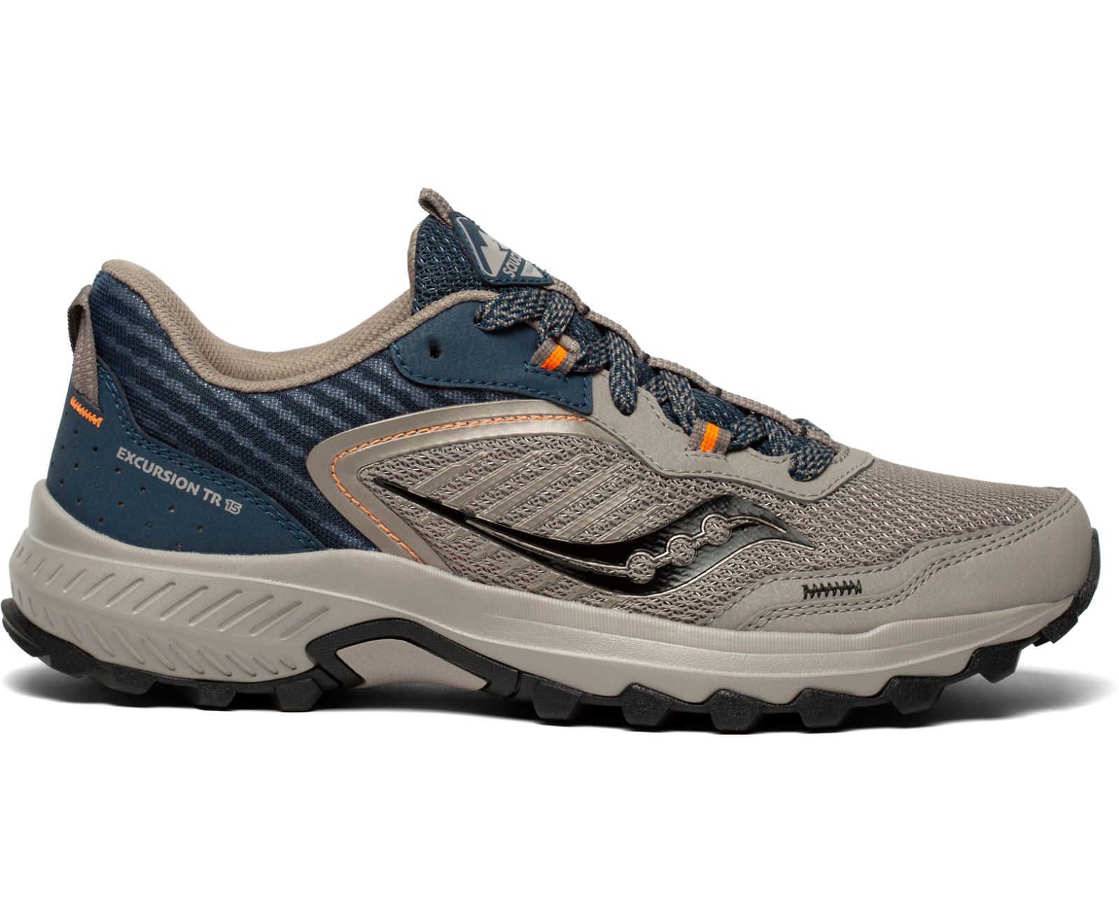 Grey / Navy Men\'s Saucony Excursion Tr15 Trail Running Shoes | 2603-IVFQZ