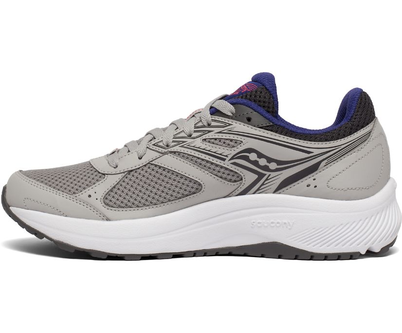 Grey / Purple Women's Saucony Cohesion 14 Running Shoes | 5071-BZHSF