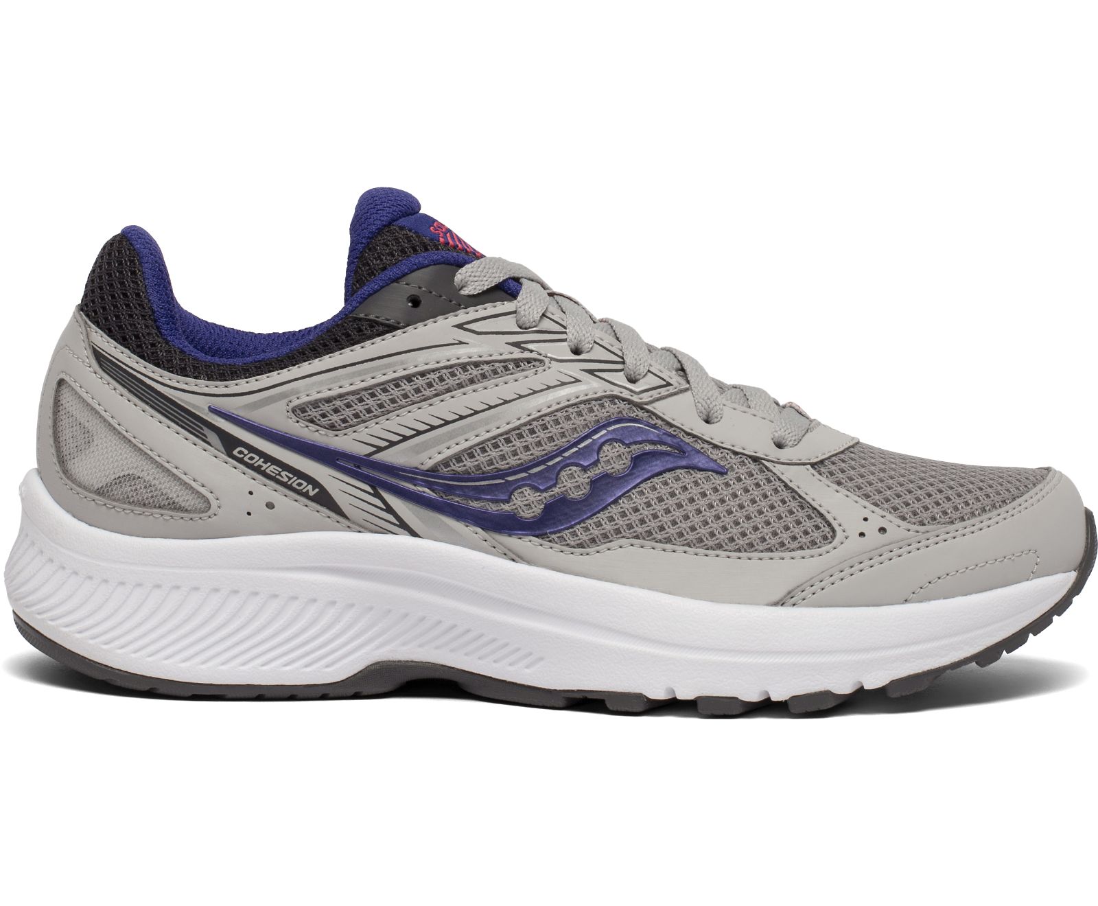 Grey / Purple Women\'s Saucony Cohesion 14 Running Shoes | 5071-BZHSF