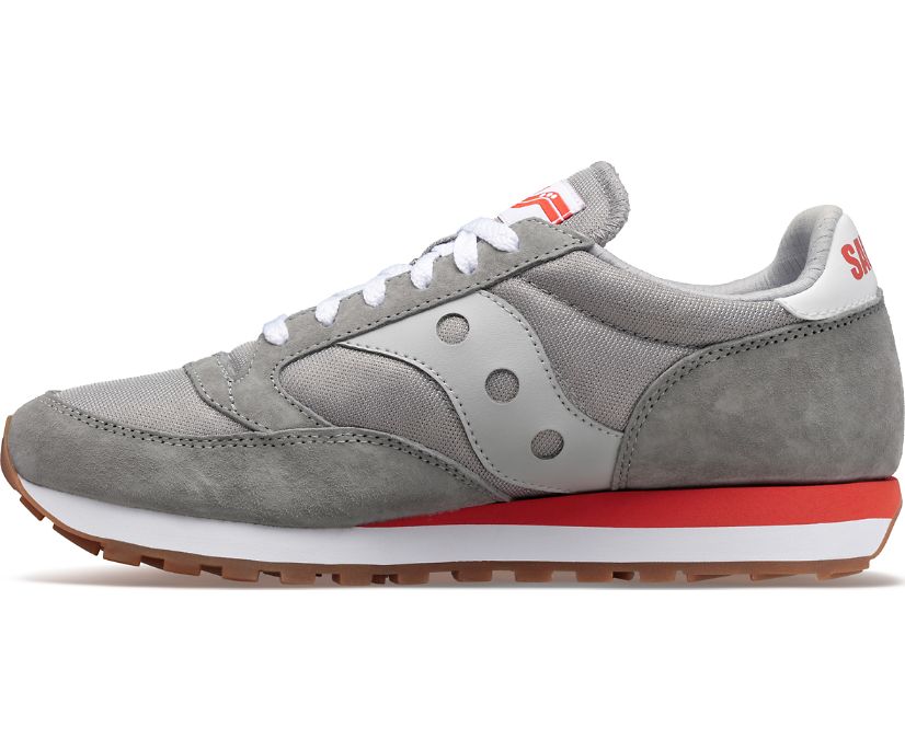 Grey / Red Women's Saucony Jazz 81 Originals | 5976-STEID