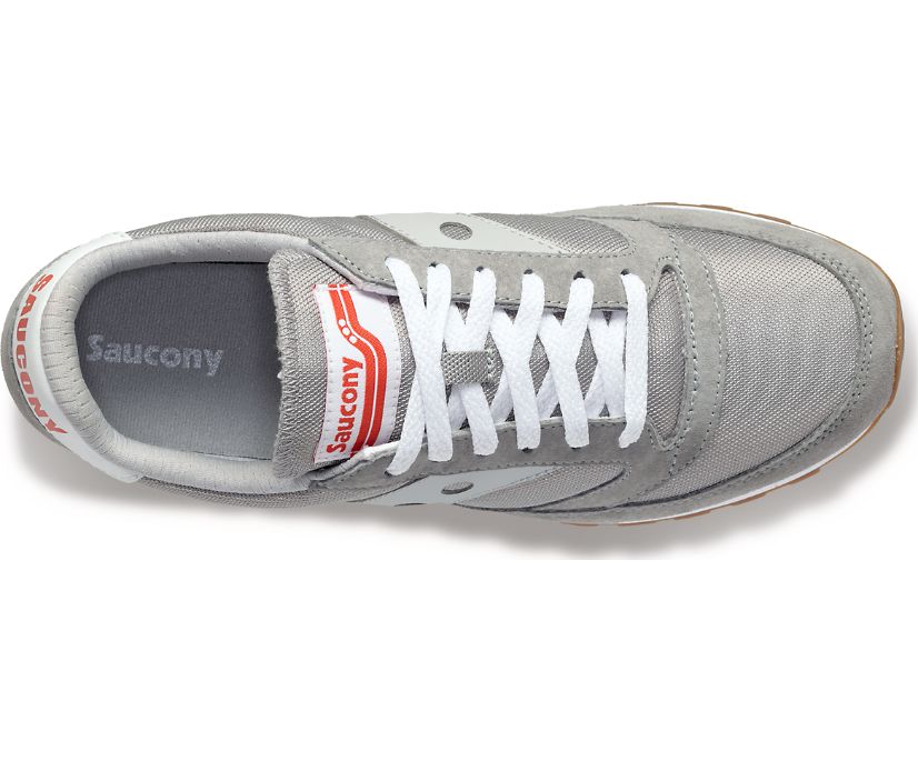 Grey / Red Women's Saucony Jazz 81 Originals | 5976-STEID