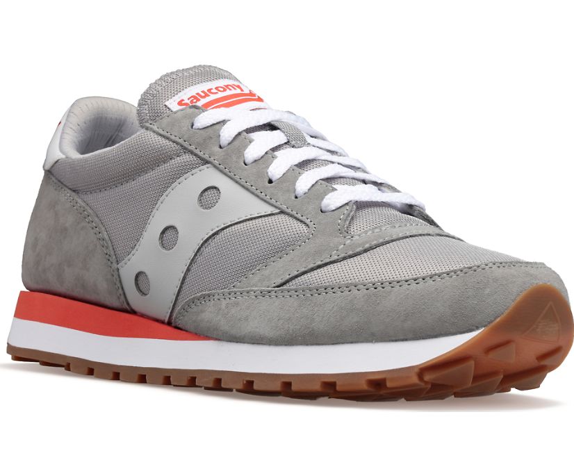 Grey / Red Women's Saucony Jazz 81 Originals | 5976-STEID