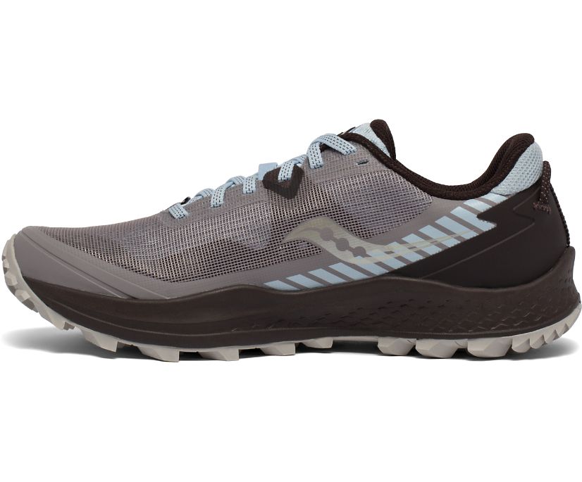 Grey / Turquoise Women's Saucony Peregrine 11 Trail Running Shoes | 2394-UMTOV