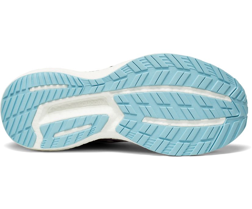 Grey / Turquoise Women's Saucony Triumph 19 Running Shoes | 1432-THBCQ