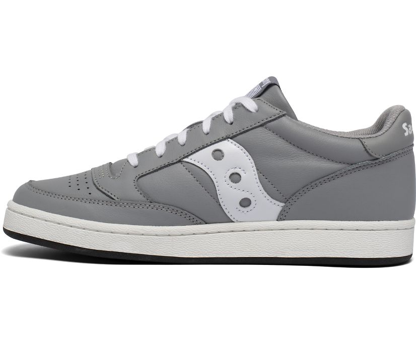 Grey / White Women's Saucony Jazz Court Originals | 0357-QMJSA