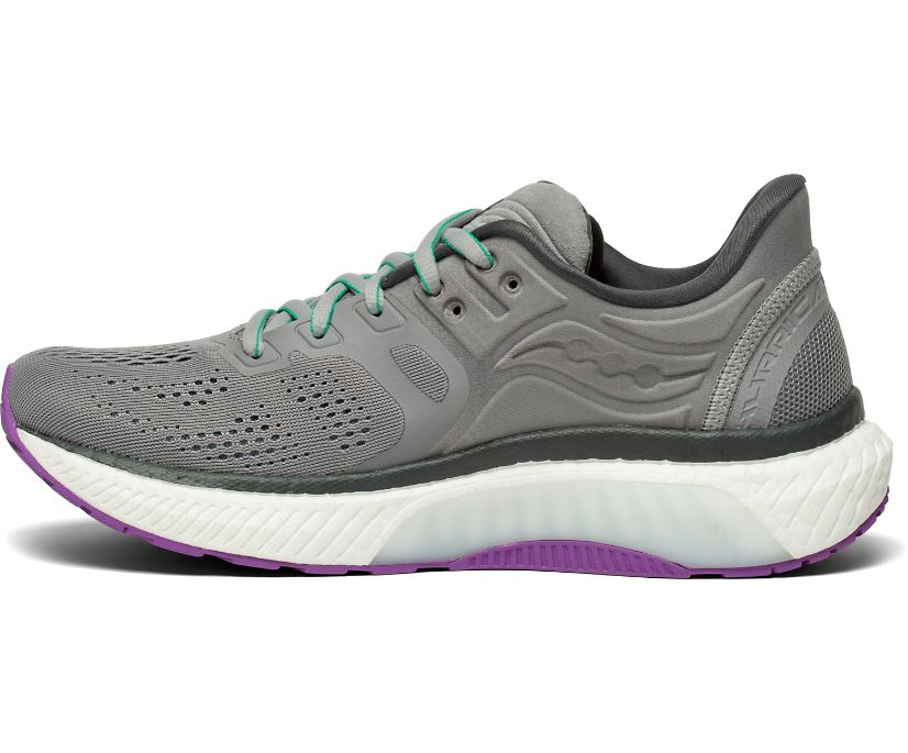 Grey Women's Saucony Hurricane 23 Running Shoes | 1359-MCBAY