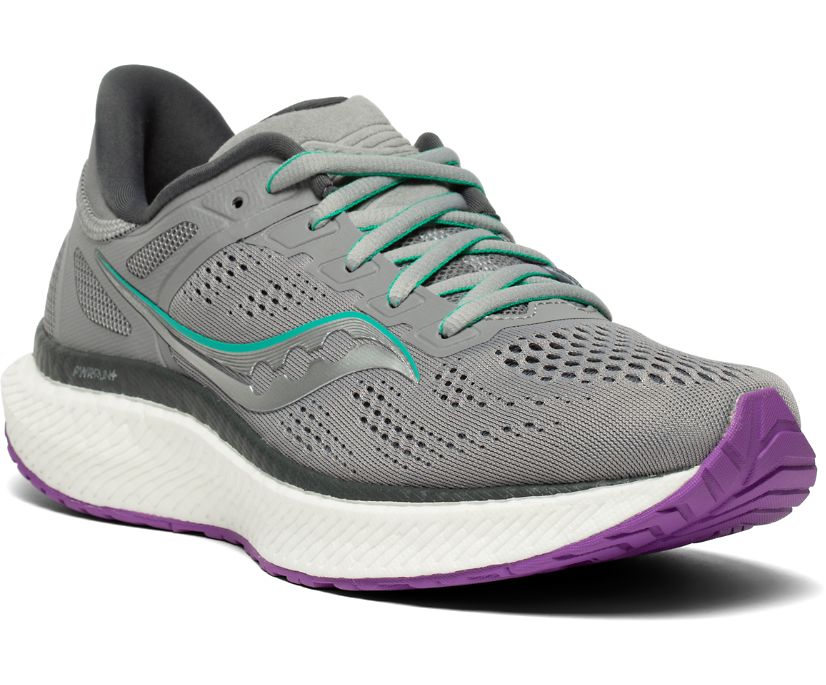 Grey Women's Saucony Hurricane 23 Running Shoes | 1359-MCBAY