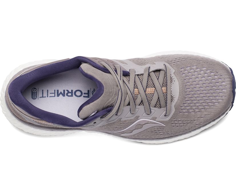 Grey Women's Saucony Hurricane 23 Running Shoes | 6207-TXYFO