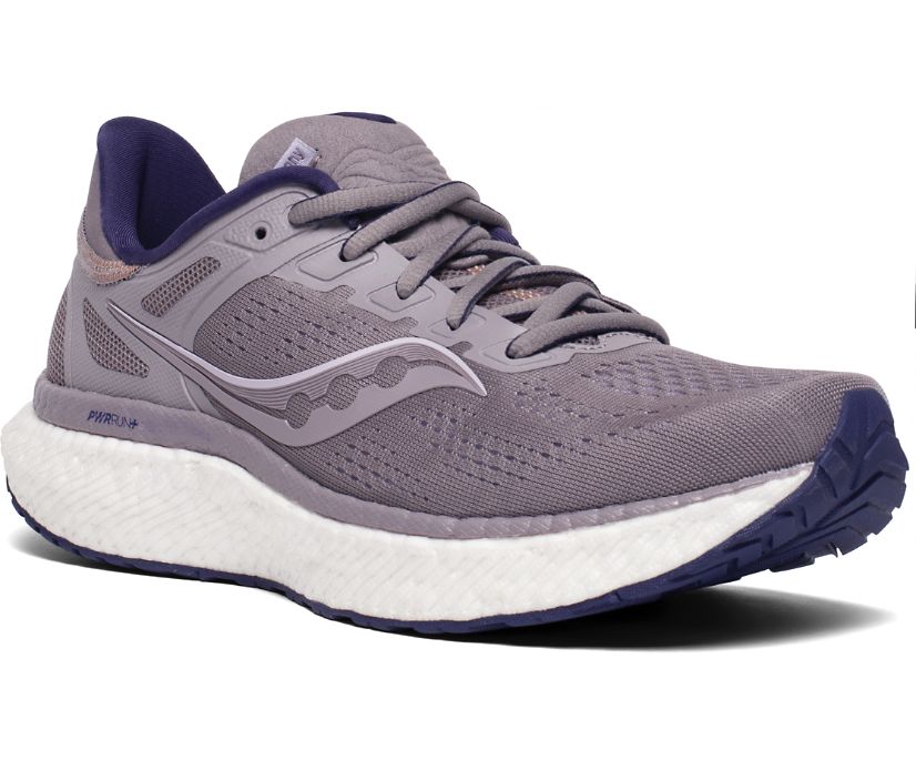 Grey Women's Saucony Hurricane 23 Running Shoes | 6207-TXYFO