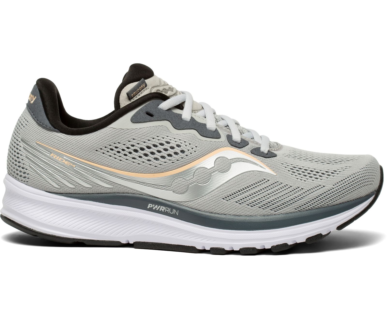 Grey Women\'s Saucony Ride 14 Running Shoes | 7965-NUSVZ