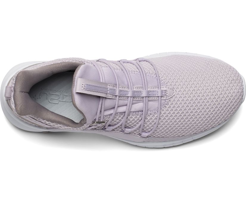 Lavender Women's Saucony Stretch & Go Glide Walking Shoes | 8716-EYBXI