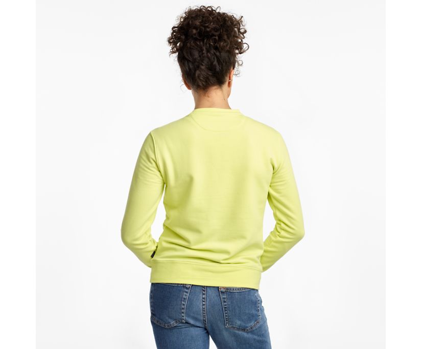 Light Green Women's Saucony Rested Crewneck Shirts | 4356-ZGSFL