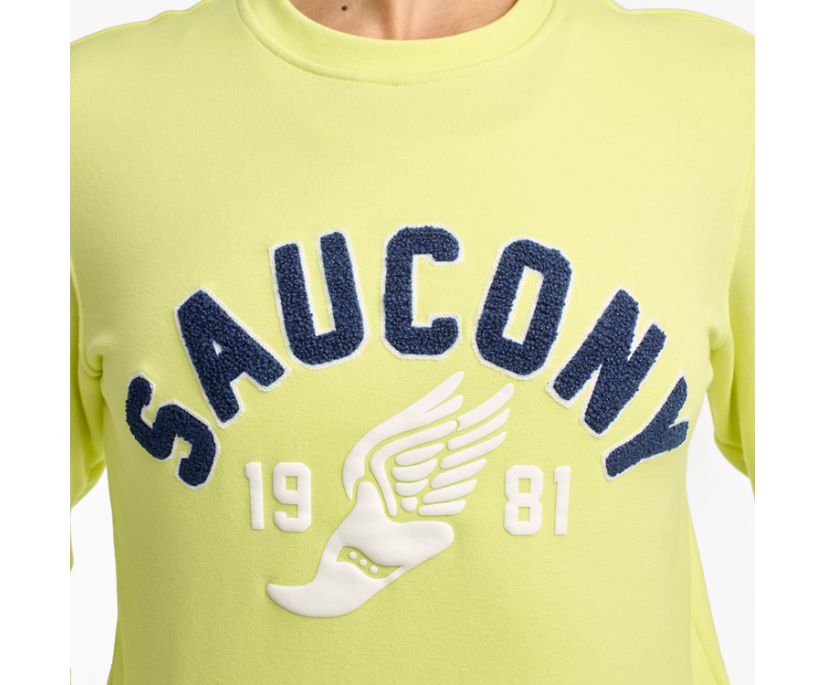 Light Green Women's Saucony Rested Crewneck Shirts | 4356-ZGSFL