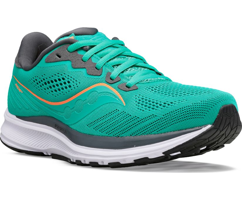 Mint Women's Saucony Ride 14 Running Shoes | 3182-SBQIZ