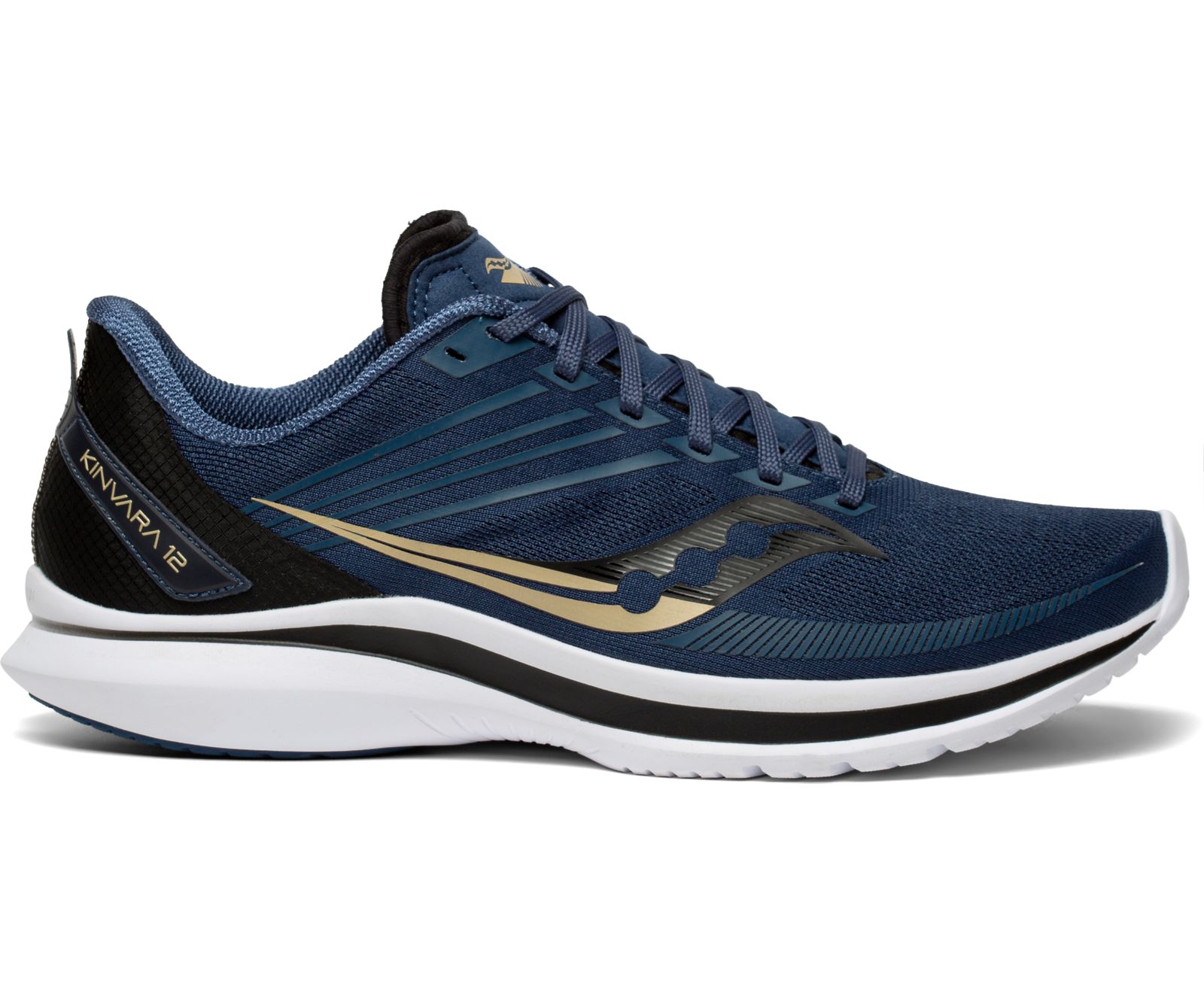 Navy / Black Men\'s Saucony Kinvara 12 Running Shoes | 5263-LGDVA