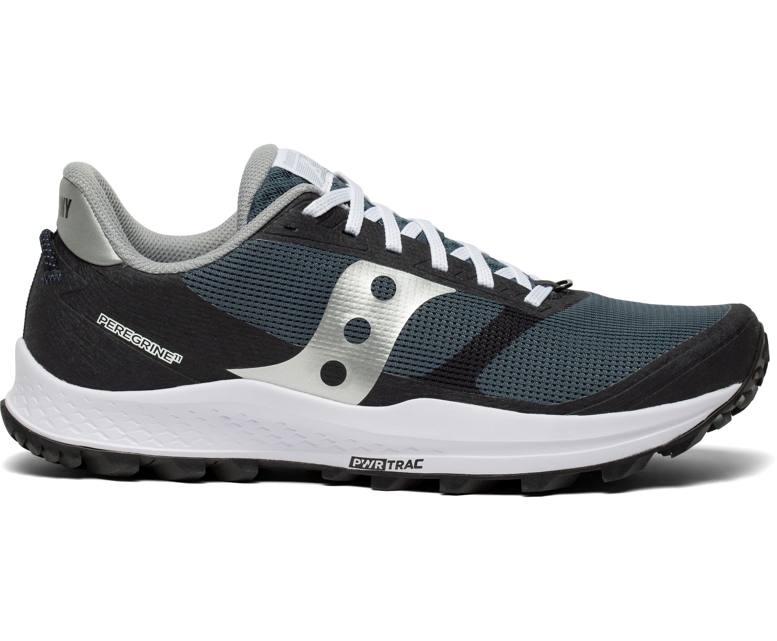 Navy / Black / Silver Men\'s Saucony Peregrine 11 Trail Running Shoes | 6304-THERP